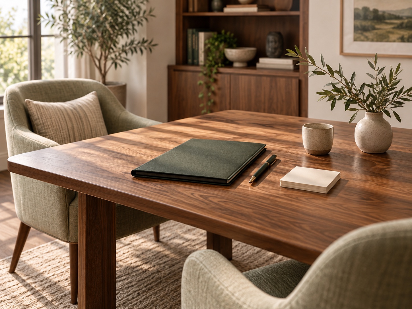 Warm consultation room prepared for a comprehensive cognitive assessment.