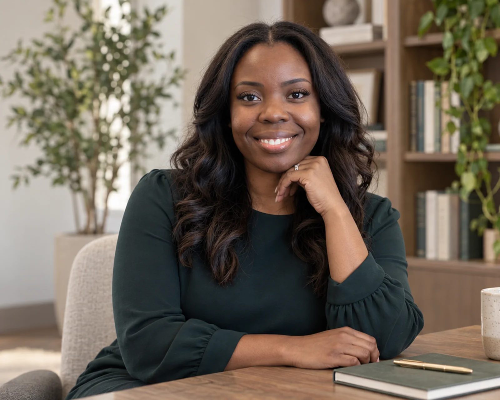Dr. Rebecca A. Steele in her Garden City office